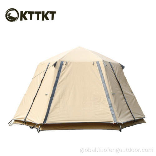 9kg Beige Outdoor Family Camping Automatic Tent